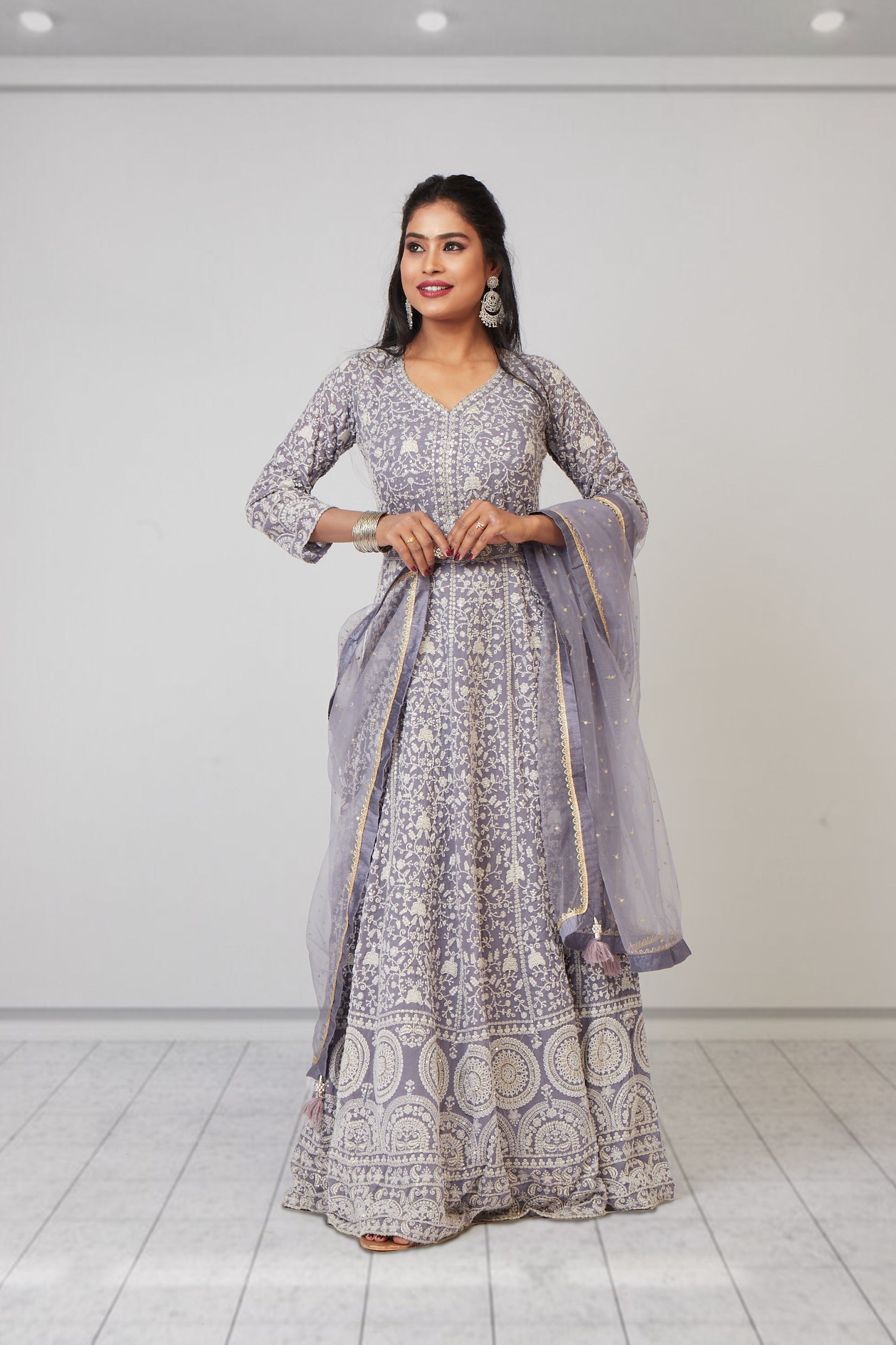 Sliver Lunar Light Gown