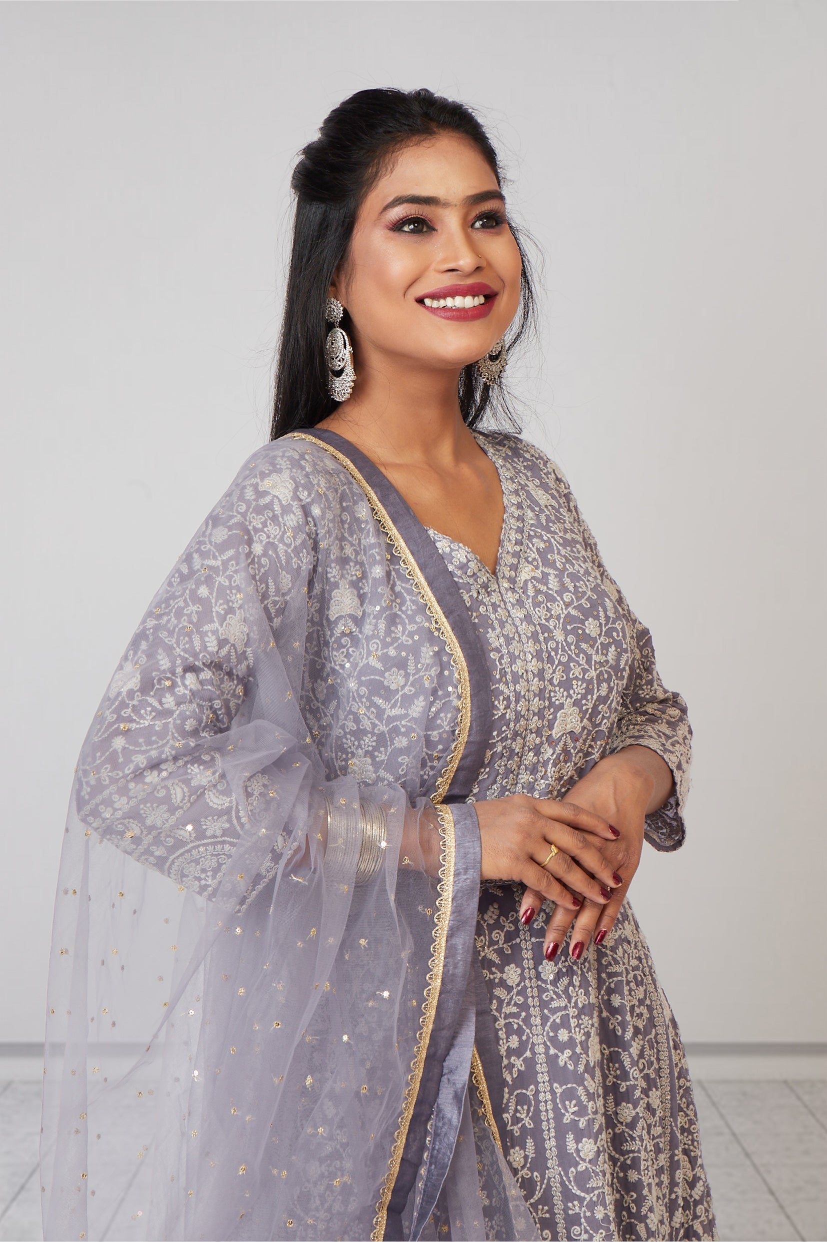 Sliver Lunar Light Gown