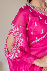 Pink Petal to the Metal Saree