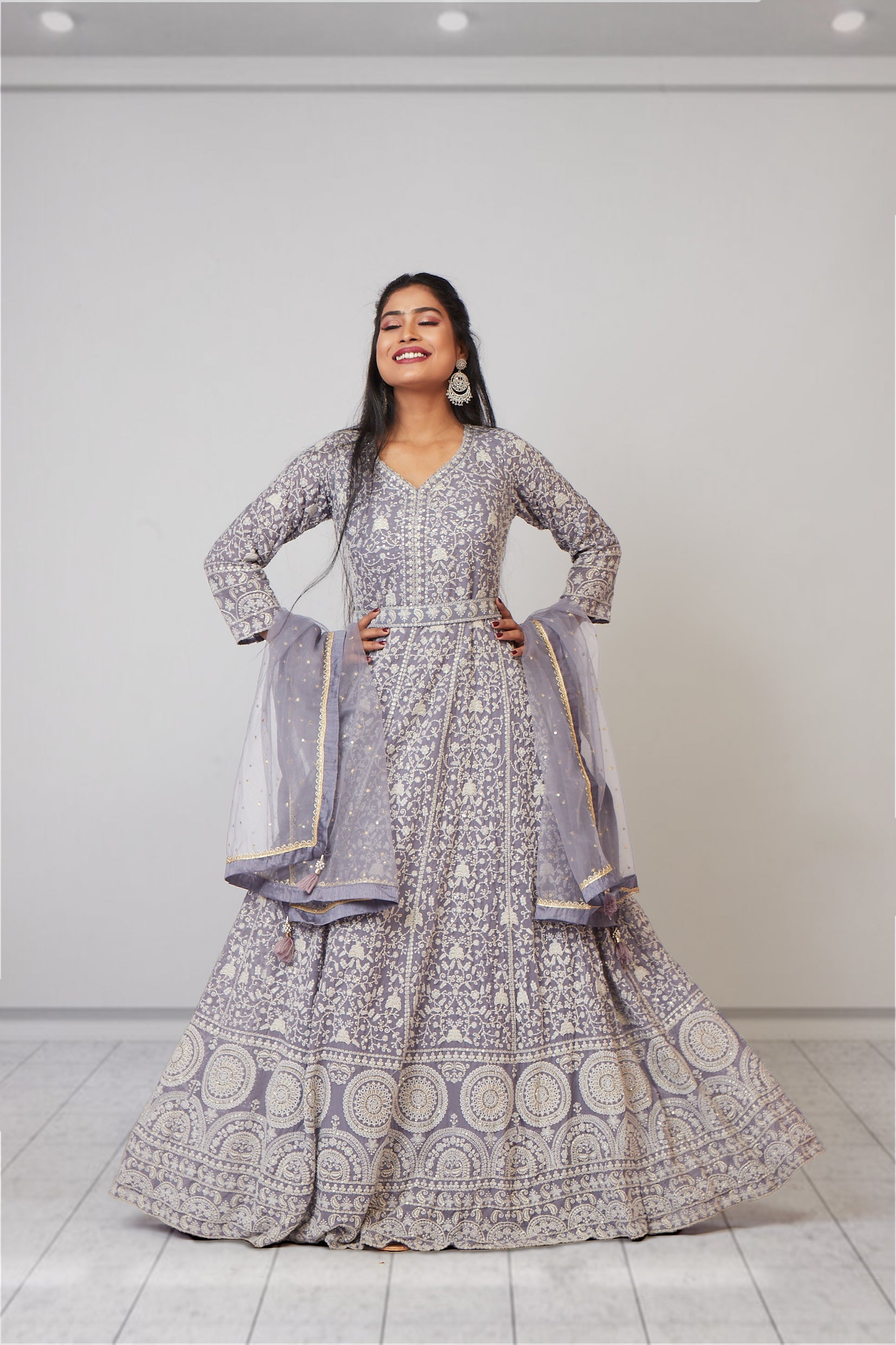 Sliver Lunar Light Gown