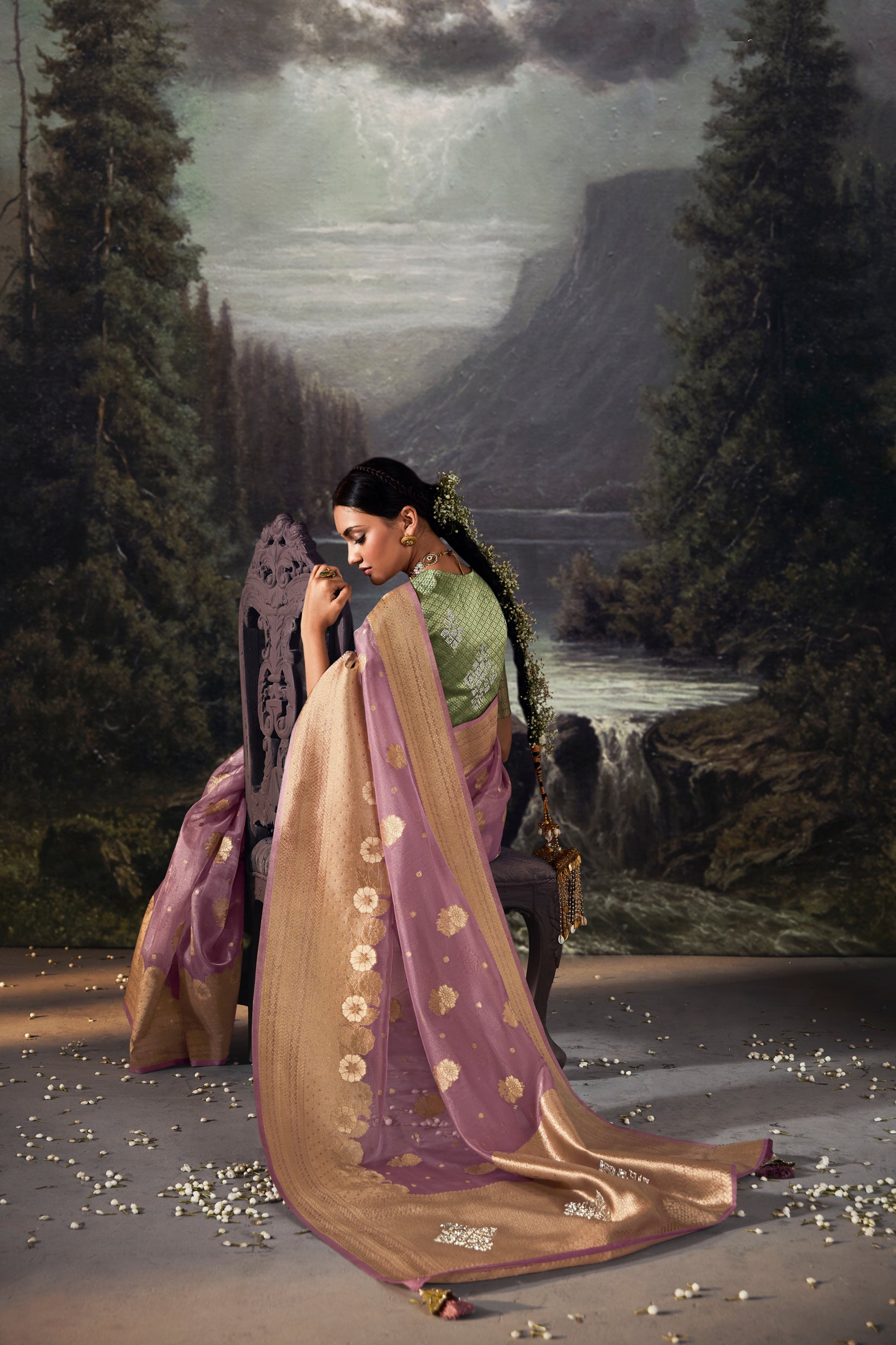 Amethyst Twilight Saree