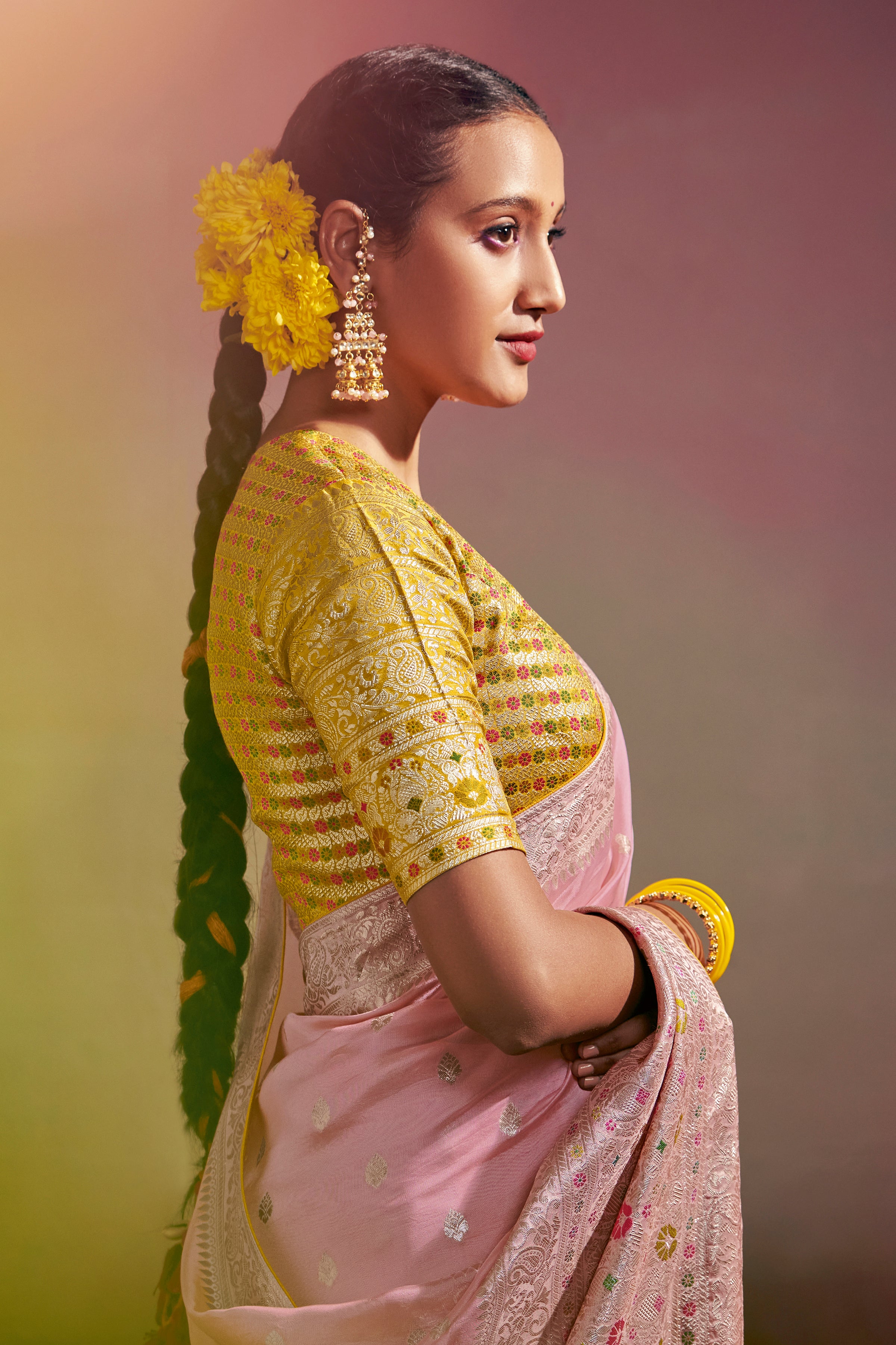 Silver Whisper Saree