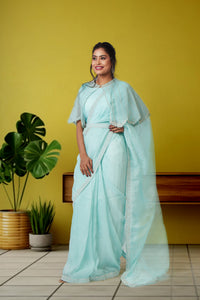 Sky Mirage Saree