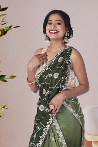 Green Jade Banarasi Silk Saree