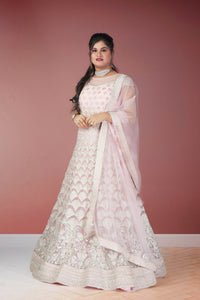 PInk Enchanted Garden Lehenga