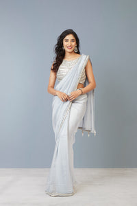 Tranquil Moonlit Saree