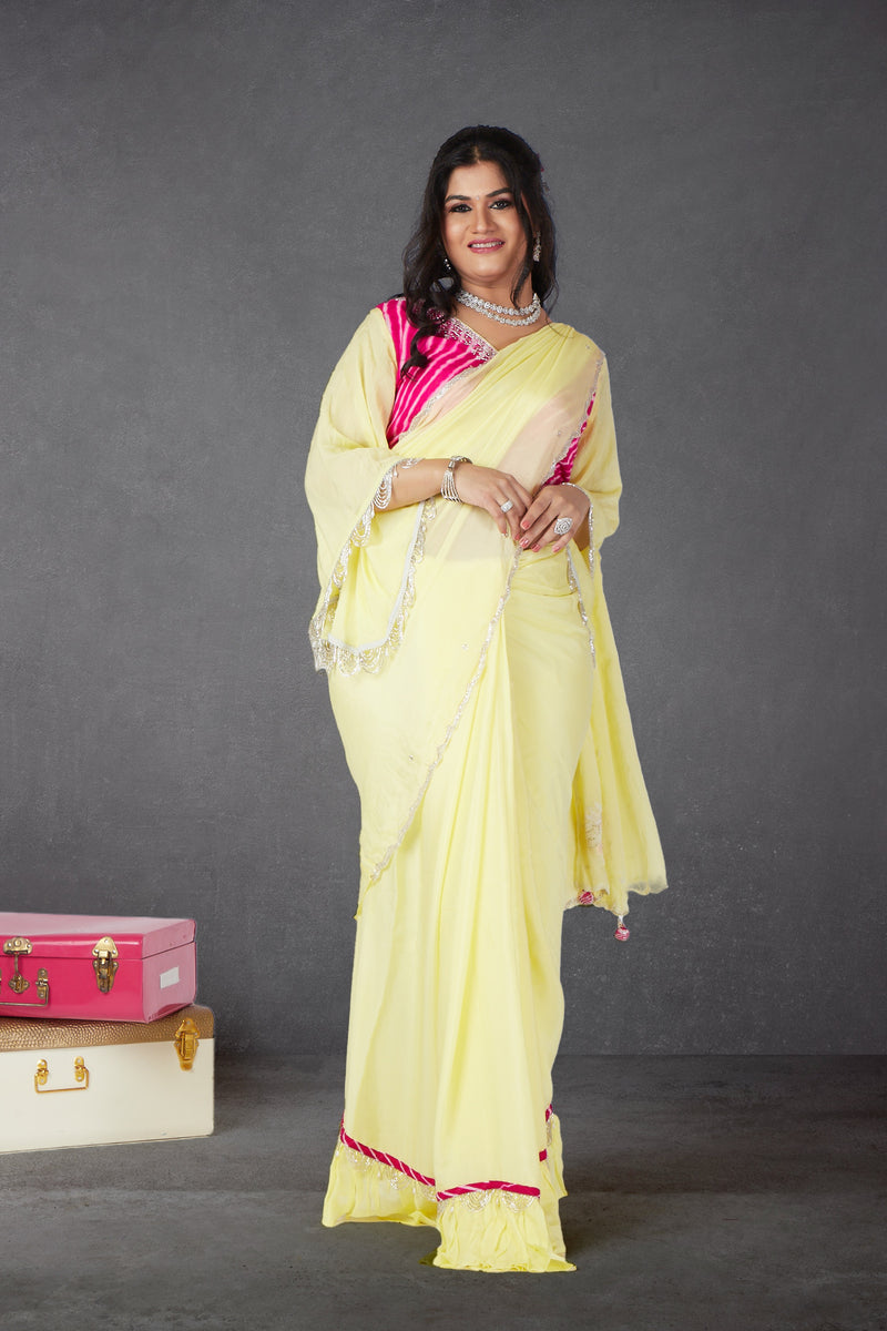 Yellow Designer Sunshine Radiance Saree