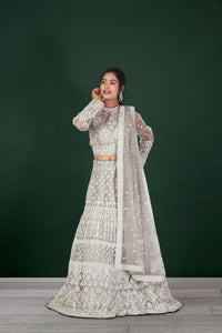 Sliver Starlight Soiree Lehenga Choli