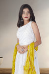 White-Yellow Serenade Lehenga Set