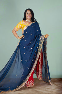 Regal Sapphire Dreams Saree