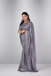 Sliver Mercury Mist Saree