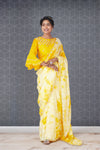 Marigold Meadow Batik Saree