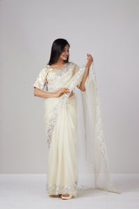 Vanilla Enchantment Saree