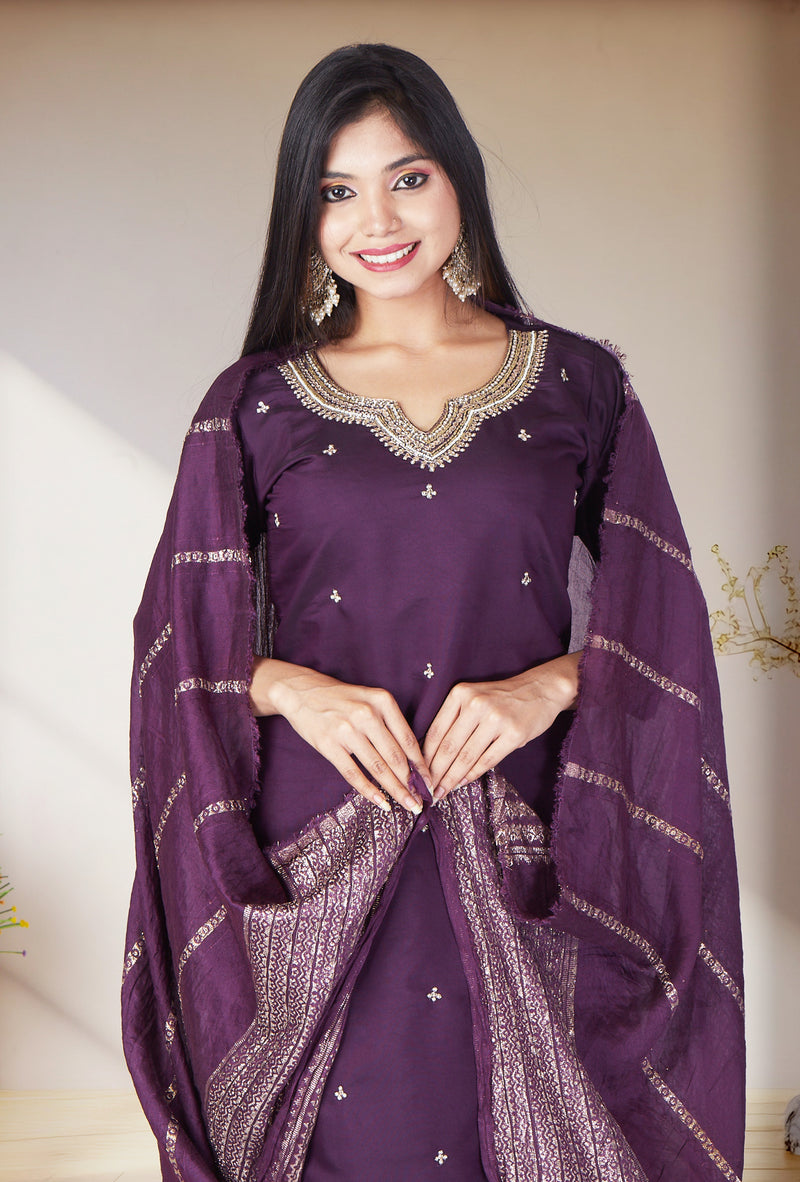 Purple Amethyst Muse Salwar Suit