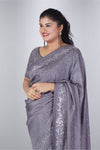 Sliver Mercury Mist Saree