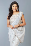 Tranquil Moonlit Saree