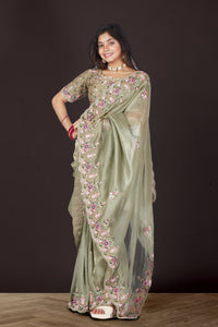 Green Fairycore Saree