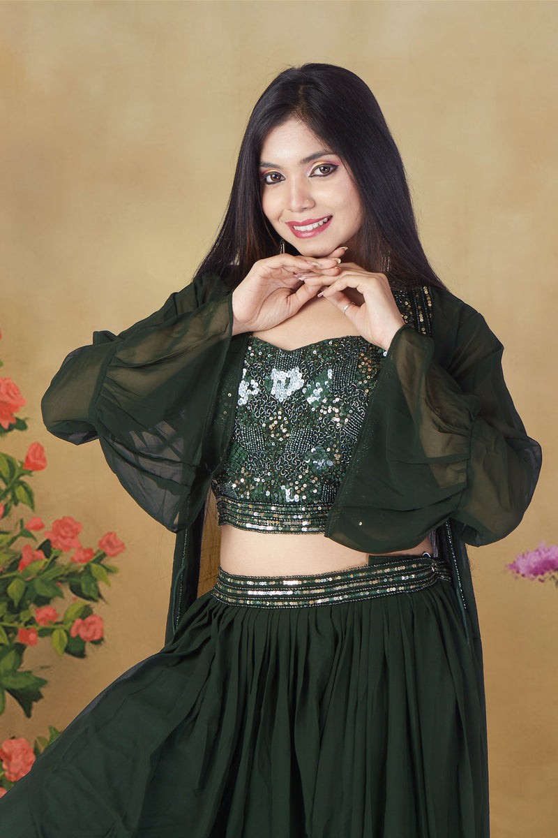 Emerald Lehenga-Choli Set