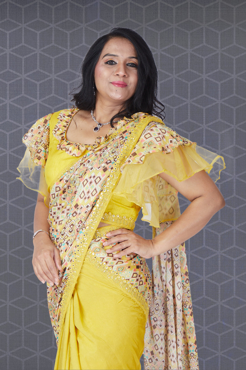 Yellow Sunlit Saree