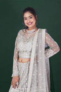 Sliver Starlight Soiree Lehenga Choli