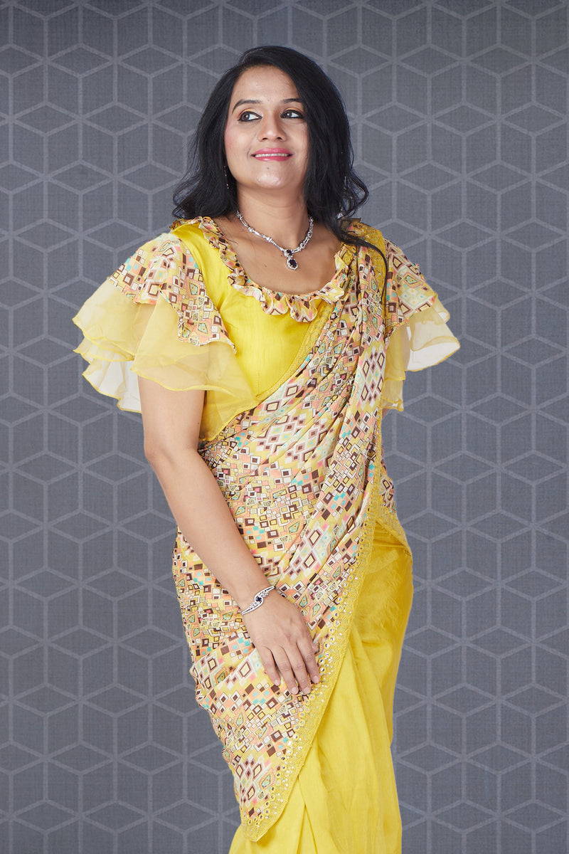 Yellow Sunlit Saree