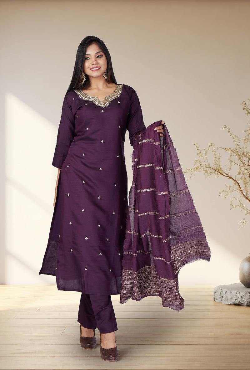 Purple Amethyst Muse Salwar Suit