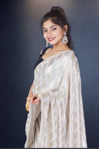 Sliver Grace Saree