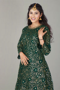 Green Emerald Radiance Gown