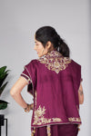 Maroon Empress Saree