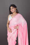 Pink Delight Shimmer Saree