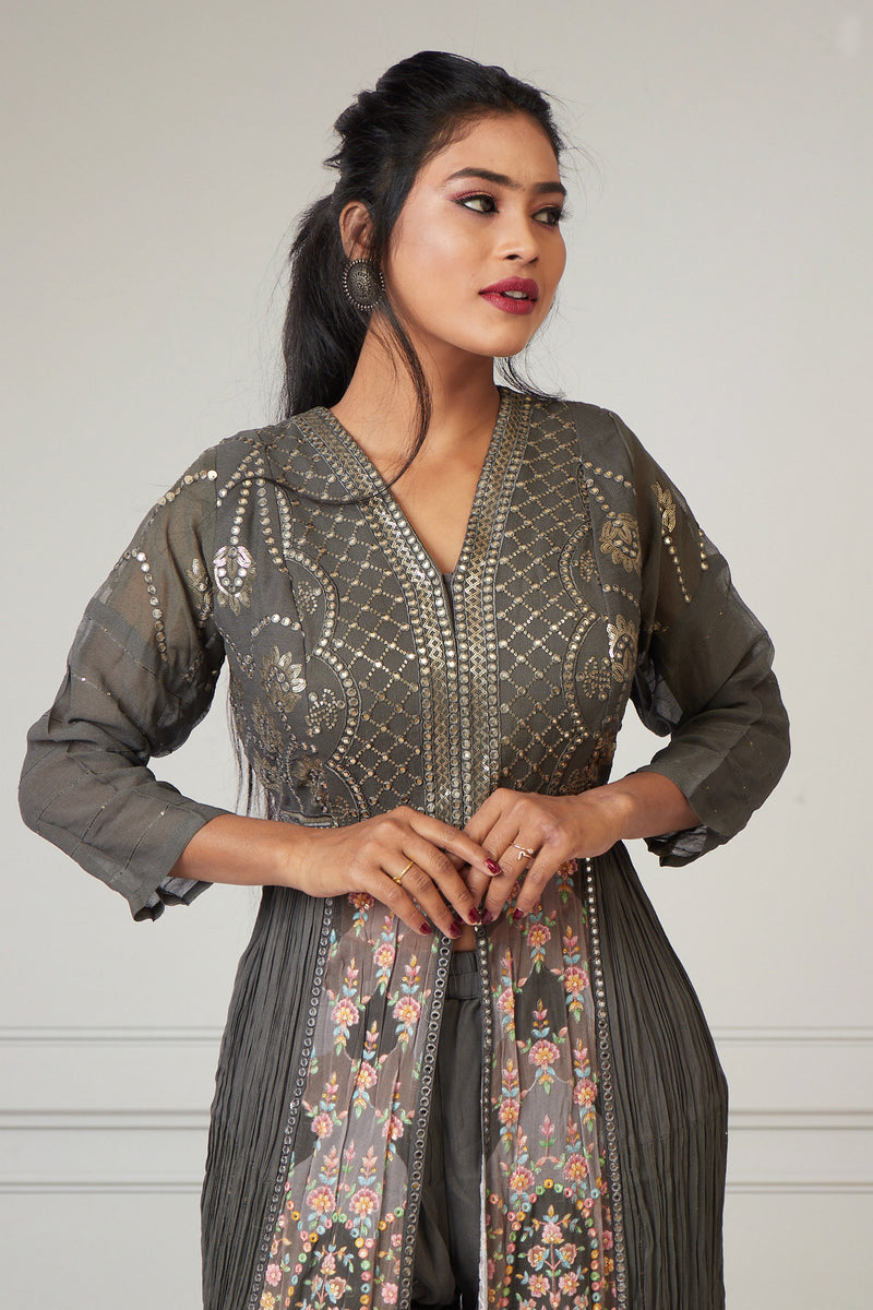 Grey Desert Jewel Caftan