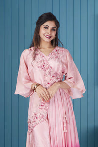 Pink Ombre Anarkali Suit