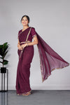 Maroon Empress Saree