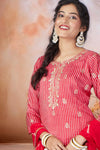 Crimson Cascade Salwar Suit