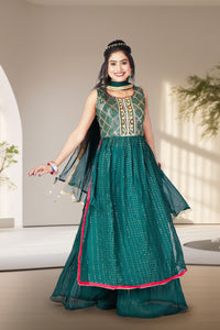 Green Emerald Oasis Salwar Set