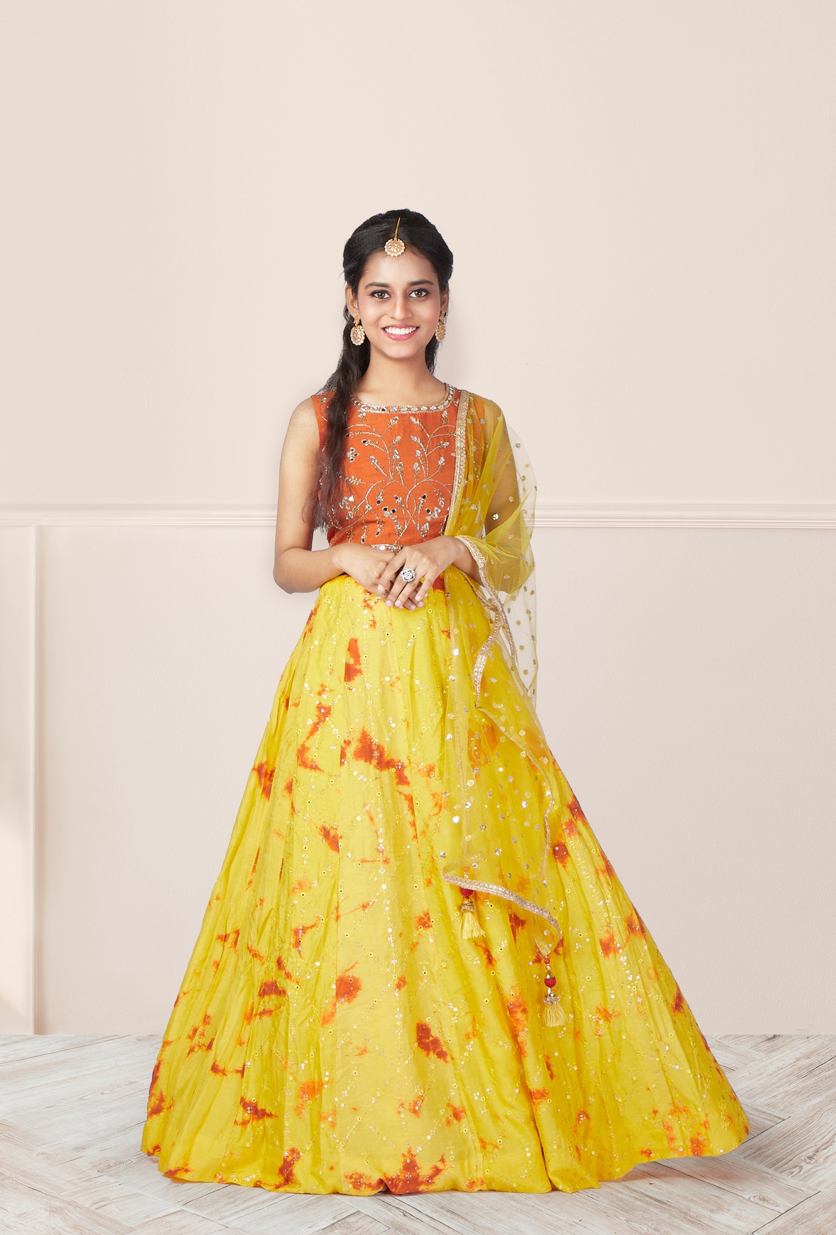 Sunlit Serenade Lehenga Suit reshim boutique