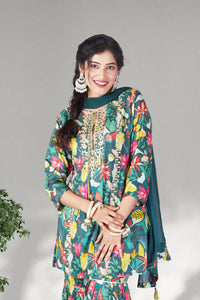 Vibrant Turquoise Green Designer Salwar Suit