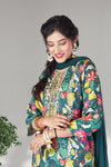 Vibrant Turquoise Green Designer Salwar Suit