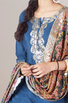 Blooming Royal Blue Punjabi Suit