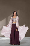 Regal Purple Choli-Sharara Duet