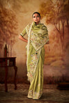 Olive Shimmer Saree