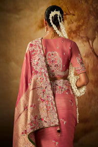 Moondust Rose Saree