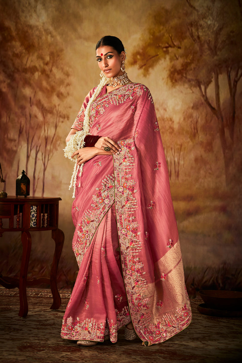 Moondust Rose Saree