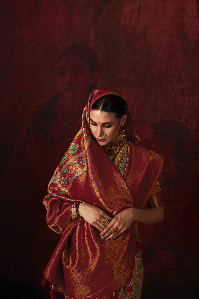 Ruby Rendezvous Saree