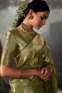 Verdant Tapestry Saree