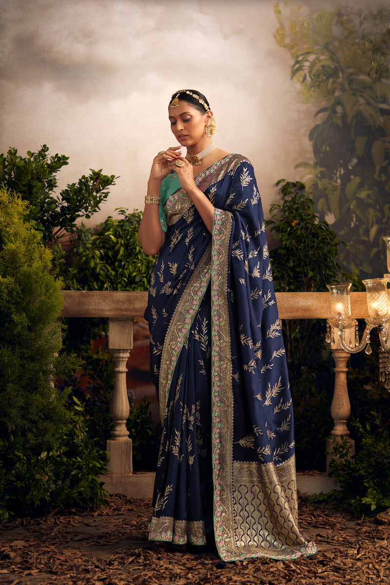 Moonbeam Embroidered Saree