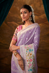 Lilac Dreamscape Saree