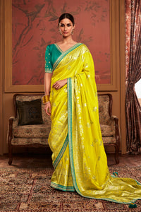 Haldi Bloom Saree