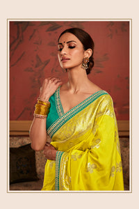 Haldi Bloom Saree