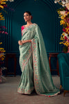 Sea Green Zari Symphony Saree